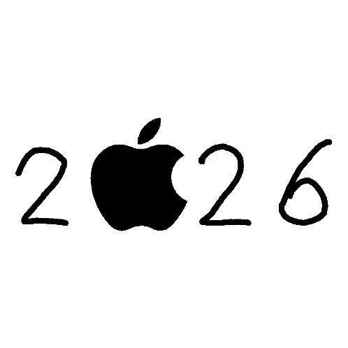 Number 2026 With Apple Sticker