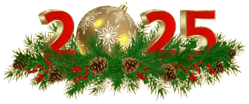 Number 25 Surrounded By Pine Cones And Berries Sticker