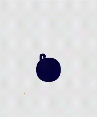 Number 6 Surrounded By Triangles And Lines GIF
