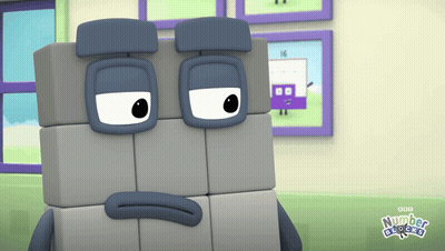Number Blocks Cartoon Character GIF