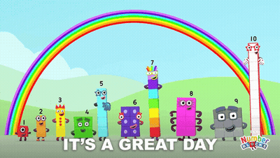 Number Blocks Rainbow To Be You