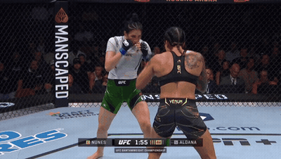 Nunes And Aldona Fighting In UFC Championship Match GIF