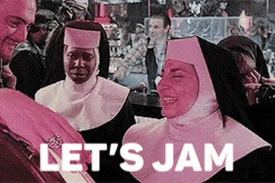 Nuns Let's Jam GIF