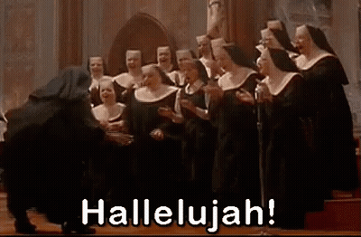 Nuns Singing Hallelujah In Church GIF