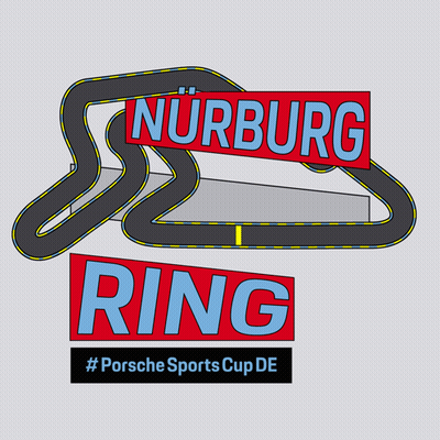 Nurburgring Sign With Race Track GIF