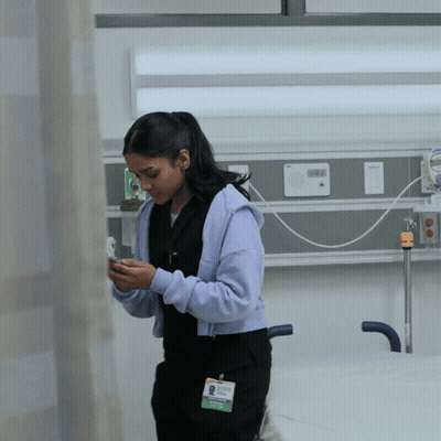 Nurse In Hospital Room GIF