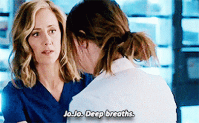 Nurse Instructing Deep Breathing GIF