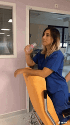 Nurse On Duty Fun Singing GIF