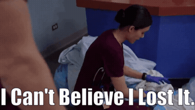 Nurse Saying I Can't Believe I Lost It GIF