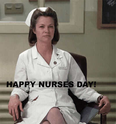 Nurse Sitting In Chair Happy Nurses Day GIF