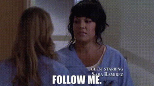 Nurse Talking To Another Nurse Follow Me GIF