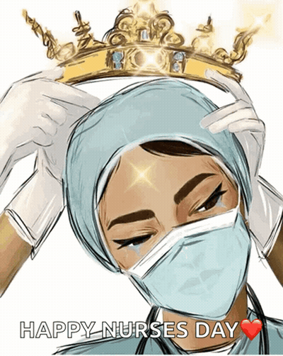 Nurse Wearing Crown Happy Nurses Day GIF