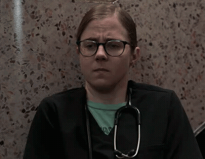 Nurse With Glasses And Stethoscope GIF