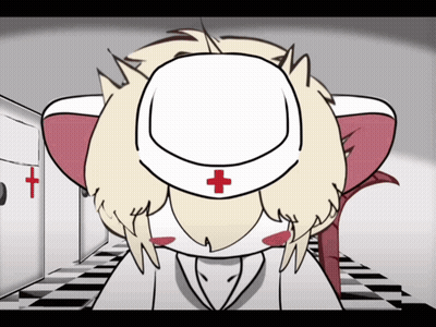 Nurse With Red Cross on Hat