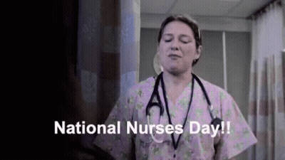 Nurse With Stethoscope Celebrating Nurses Day GIF