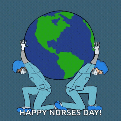 Nurses Carrying Earth Happy Nurses Day GIF