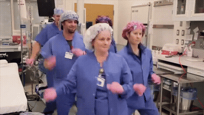 Nurses Dancing In Hospital GIF