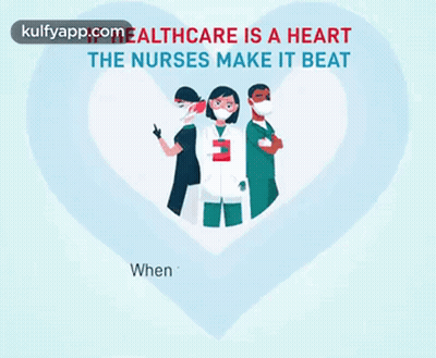 Nurses Supporting Healthcare Heart GIF