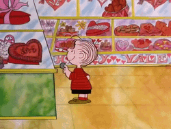 Nuts Linus Pelt Buying Gift  For Snoopy Valentines GIF