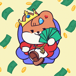 Nuts Sitting On The Throne With Bills GIF