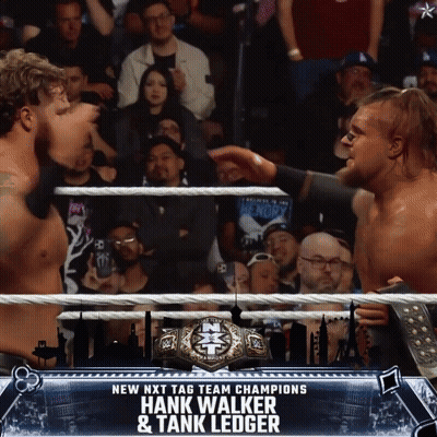 NXT Tag Champs Hank Walker & Tank Ledger Wrestling GIF