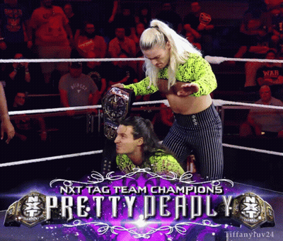NXT Tag Team Champions Pretty Deadly Ring Poster GIF