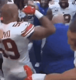 NY Giants Daniel Jones Gets Wild GIF