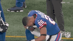 Ny Giants Saquon Barkley Kneeling GIF