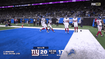 NY Giants Vs Detroit Lions On Fox NFL GIF