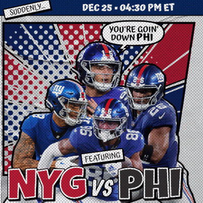 NY Giants Vs Phillies Game Poster Dec 25 GIF