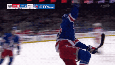 NY Rangers Vs Washington Capitals Hockey Game GIF