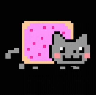 Nyan Cat Pixel Art GIF