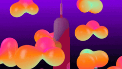 NYC Empire State Surreal 3D GIF