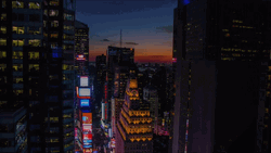 NYC Lights Timelapse GIF