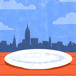NYC Pizza Pepperoni Art GIF