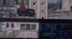 NYC Subway Train 80S GIF