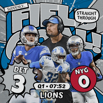 NYG Vs Detroit Lions Football Game Advertisement GIF