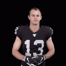 Oakland Raiders Hunter Renfrow Hands Up GIF