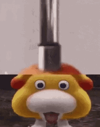 Oatchi Pikmin Whipped Cream Head GIF