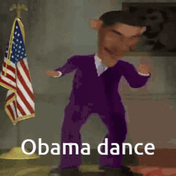 Obama Dance Cartoon GIF