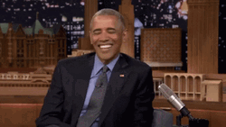 Obama Laughing In Jimmy Fallon Show GIF