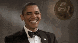 Obama Laughing GIF