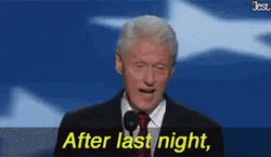 Obama Listen Bill Clinton Speech  GIF