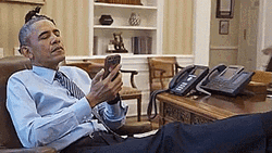 Obama On The Phone GIF