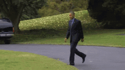 Obama Retreating GIF