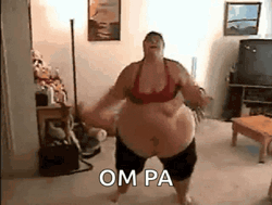 Obesse Woman Jumping Jacks GIF