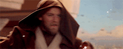 Obi Wan Kenobi Drawing His Lightsaber GIF