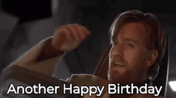Obi Wan Kenobi Star Wars Happy Birthday GIF