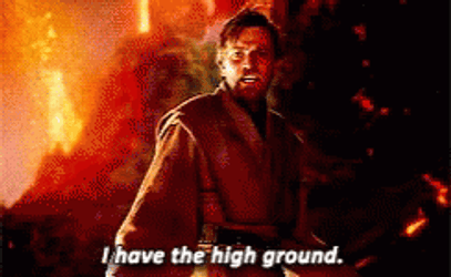 Obi Wan Kenobi Star Wars High Ground GIF