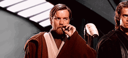 Obi Wan Thinking While Touching His Mustache